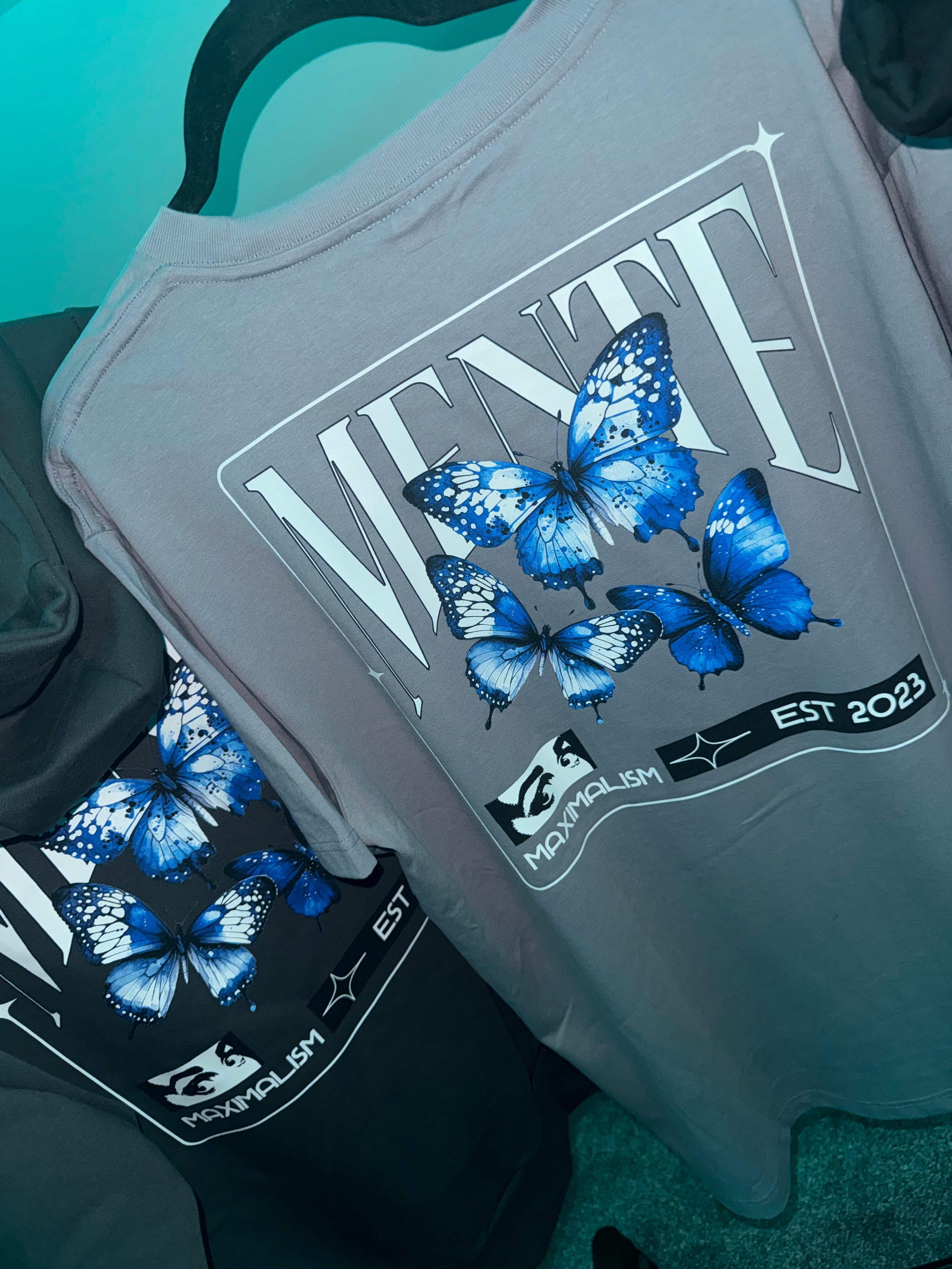 GREY MAXIMALISM T SHIRT
