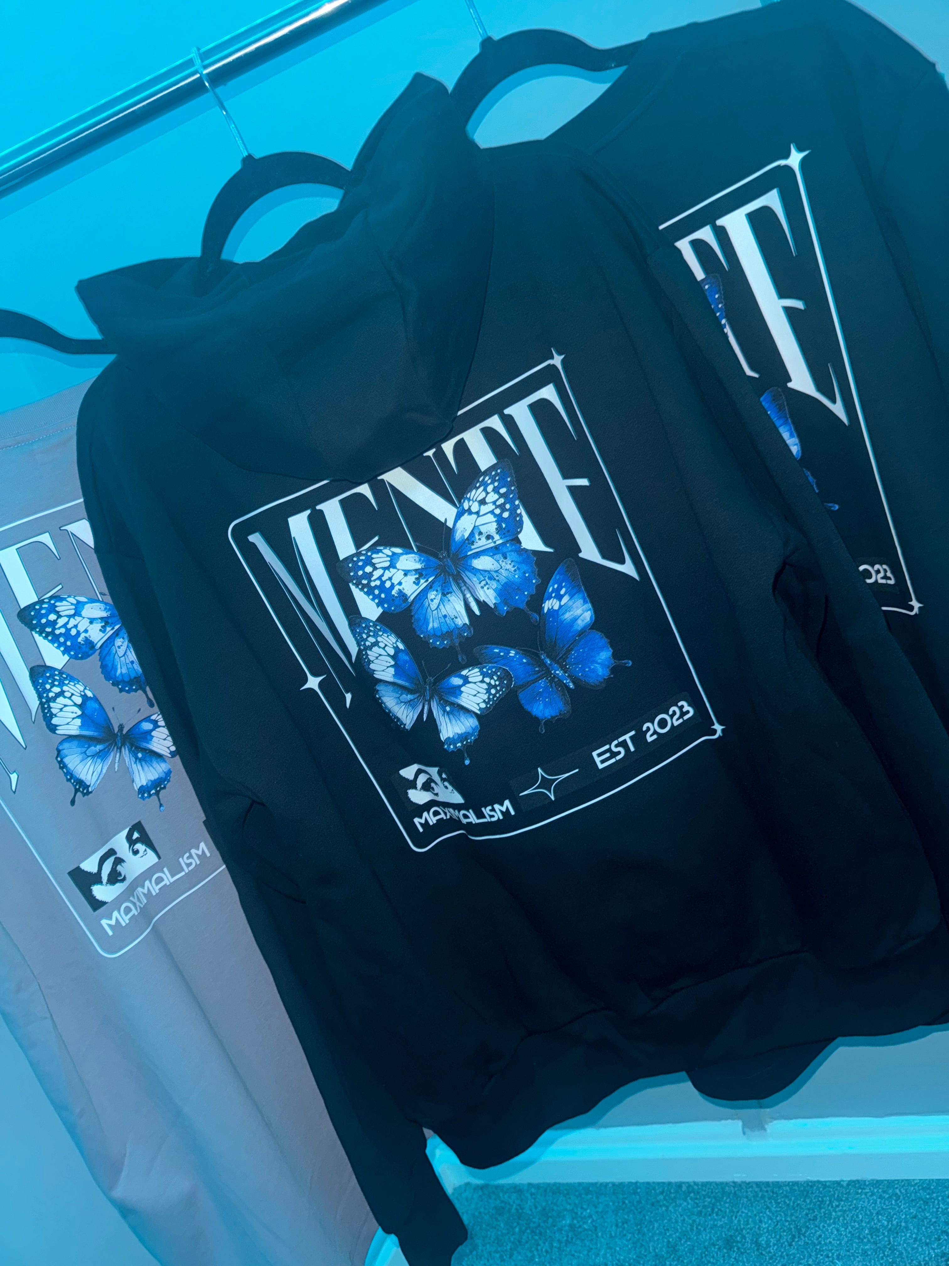 BLACK MAXIMALISM HOODIE